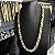 Corrente Friso 13mm 70cm – Banhada a Ouro 18K - Imagem 1