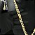 Corrente Friso 13mm 70cm – Banhada a Ouro 18K - Imagem 2