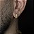PAR DE ARGOLA NEYMAR DELUXE CRAVEJADO EM PEDRA ZIRCÔNIA PREMIUM  15x8mm - BANHADO A OURO 18K - Imagem 9