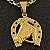 Pingente Cavalo na Ferradura – Banhado a Ouro 18K - Imagem 1