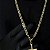 CORRENTE PIASTRINE ( 7mm- 70Cm) + PINGENTE CRUZ AMARRADA  MACIÇA - BANHADA A OURO 18k - Imagem 3
