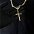 CORRENTE LACRAIA  ( 7mm - 70Cm) + PINGENTE CRUZ AMARRADA  MACIÇA - BANHADO A OURO 18k - Imagem 5