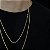 CORRENTES BAIANA (  2MM- 60CM + 70CM)- 8G - BANHO DE OURO 18K - Imagem 3