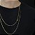 CORRENTES TIJOLINHO (1.8mm - 60CM + 70CM)- 8G - BANHO DE OURO 18K - Imagem 3