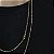 CORRENTES TIJOLINHO (1.8mm - 60CM + 70CM)- 8G - BANHO DE OURO 18K - Imagem 2