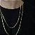 CORRENTES CORRENTE 3x1 (2mm - 60CM + 70CM)- 8G - BANHO DE OURO 18K - Imagem 2