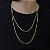 CORRENTE GRUMET (2mm - 60CM + 70CM)- 8G - BANHO DE OURO 18K - Imagem 2