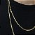 CORRENTE GRUMET (2mm - 60CM + 70CM)- 8G - BANHO DE OURO 18K - Imagem 3