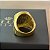 Anel Modelo Salmo 91 em Chapa Octogonal – Banhado a Ouro 18K - Imagem 2