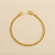 Pulseira Lacraia 4mm 21cm – Banhada a Ouro 18K - Imagem 1