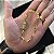 Pulseira Tijolinho Alongado 5mm 17cm a 21cm com Fecho Gaveta – Banhada a Ouro 18K - Imagem 1