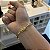 Pulseira Tijolinho Alongado 5mm 17cm a 21cm com Fecho Gaveta – Banhada a Ouro 18K - Imagem 10