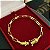 Pulseira Tijolinho Alongado 5mm 17cm a 21cm com Fecho Gaveta – Banhada a Ouro 18K - Imagem 3