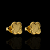 BRINCO TREVO  - BANHADO A OURO 18K. - Imagem 1