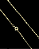 CORRENTE TIJOLINHO 1.8mm - 70 ou 60cm + PINGENTE PLAQUINHA ESCOLHA A LETRA - BANHADO A OURO 18k - Imagem 2