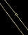 CORRENTE VENEZIANA 1.8mm - 70 ou 60cm + PINGENTE PLAQUINHA ESCOLHA A LETRA - BANHADO A OURO 18k - Imagem 2