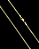 CORRENTE GRUMET 2mm - 70 ou 60cm + PINGENTE PLAQUINHA ESCOLHA A LETRA - BANHADO A OURO 18k - Imagem 2
