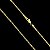 Corrente Cadeado 2mm 60cm + Pingente Placa Letra – Escolha a Letra – Banhada a Ouro 18K - Imagem 2