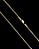 CORRENTE CADEADO 2mm - 70 ou 60cm + PINGENTE PLAQUINHA ESCOLHA A LETRA - BANHADO A OURO 18k - Imagem 2