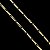 Corrente 3x1 2mm 60cm + Pingente Placa – Banhada a Ouro 18K - Imagem 3