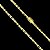 Corrente Piastrine 4mm 60cm + Pingente Placa – Banhada a Ouro 18K - Imagem 4
