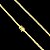 Corrente Cadeado Duplo 3mm 60cm + Pingente Placa – Banhada a Ouro 18K - Imagem 2