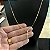 Corrente Piastrine 2mm 70cm + Pingente Cruz Palito – Banhada a Ouro 18K - Imagem 2