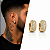 Brinco Argola Ney Oval Cravejada com Zircônias – Banhado a Ouro 18K - Imagem 1