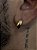 PAR DE BRINCO ARGOLA MACIÇA 15x5mm G - BANHADO A OURO 18K - Imagem 2