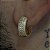 Brinco Argola Ney Cravejada com 5 Fileiras de Zircônias – Banhado a Ouro 18K - Imagem 4