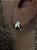 PAR DE BRINCO ARGOLA MACIÇA 12x5mm G - BANHADO A PRATA 750 - Imagem 2