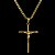 Pingente Crucifixo com Jesus – Banhado a Ouro 18K - Imagem 2