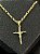 PINGENTE CRUCIFIXO JESUS G - BANHO DE OURO 18K - Imagem 1