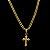 Pingente Cruz Bizantina – Banhado a Ouro 18K - Imagem 1