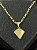 PINGENTE DIAMANTE PP - BANHO DE OURO 18K - Imagem 1