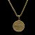Pingente Medalha Jesus Salmo 25 – Banhado a Ouro 18K - Imagem 2