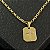 Pingente Placa Cruz P 2g 2x2cm – Banhado a Ouro 18K - Imagem 1