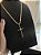 CORRENTE PIASTRINE (4MM - 50, 60cm ou 70cm) + PINGENTE CRUZ AMARRADA  - BANHADO A OURO 18k - Imagem 2