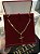 CORRENTE PIASTRINE (4MM - 50, 60cm ou 70cm) + PINGENTE CRUZ AMARRADA  - BANHADO A OURO 18k - Imagem 3
