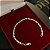 Pulseira Piastrine 4mm 17cm a 21cm – Banhada a Ouro 18K - Imagem 5