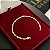 Pulseira Piastrine 4mm 17cm a 21cm – Banhada a Ouro 18K - Imagem 4