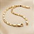 Pulseira Piastrine 4mm 17cm a 21cm – Banhada a Ouro 18K - Imagem 2