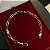Pulseira Tijolinho Alongado 5mm 21cm Com Fecho Mosquetão – Banhada a Ouro 18K - Imagem 3