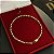Pulseira Tijolinho 2mm 21cm – Banhada a Ouro 18K - Imagem 1