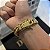 Pulseira Lacraia 13mm 17cm a 21cm – Banhada a Ouro 18K - Imagem 4