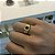 Anel Modelo Sinete com Pedra Quadrada Preta – Banhado a Ouro 18K - Imagem 2