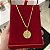 Corrente Piastrine 2mm + Pingente Medalha São Bento – Escolha 50cm, 60cm ou 70cm – Banhada a Ouro 18K - Imagem 5
