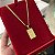 Corrente Piastrine 2mm + Pingente Placa Espírito Santo – Escolha 50cm, 60cm ou 70cm – Banhada a Ouro 18K - Imagem 1