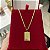 Corrente Piastrine 2mm + Pingente Placa Espírito Santo – Escolha 50cm, 60cm ou 70cm – Banhada a Ouro 18K - Imagem 3