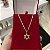 Corrente Piastrine 2mm 60cm + Pingente Estrela – Banhada a Ouro 18K - Imagem 2